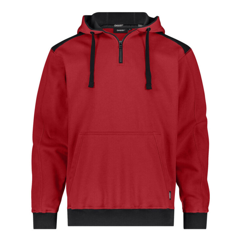 DASSY Indy Next Kapuzensweatshirt 300569 – ROT/SCHWARZ – front
