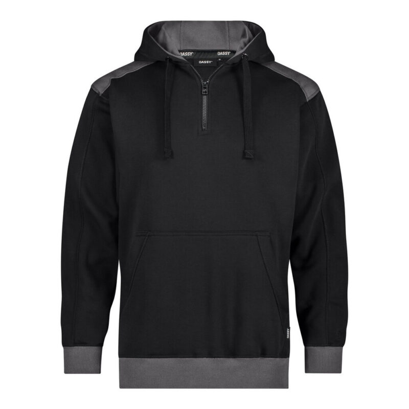 DASSY Indy Next Kapuzensweatshirt 300569 – SCHWARZ/ANTHRAZITGRAU – front