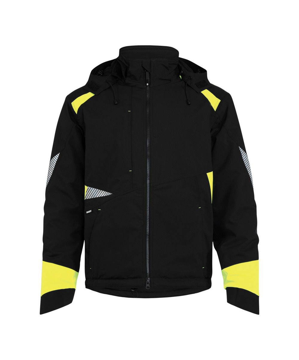 DASSY Itaqui Winterjacke 300599 – SCHWARZ/NEONGELB – front