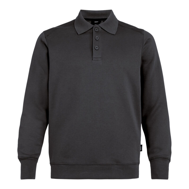 DASSY Lucid Polo-Sweatshirt 550002 – ANTHRAZITGRAU – front