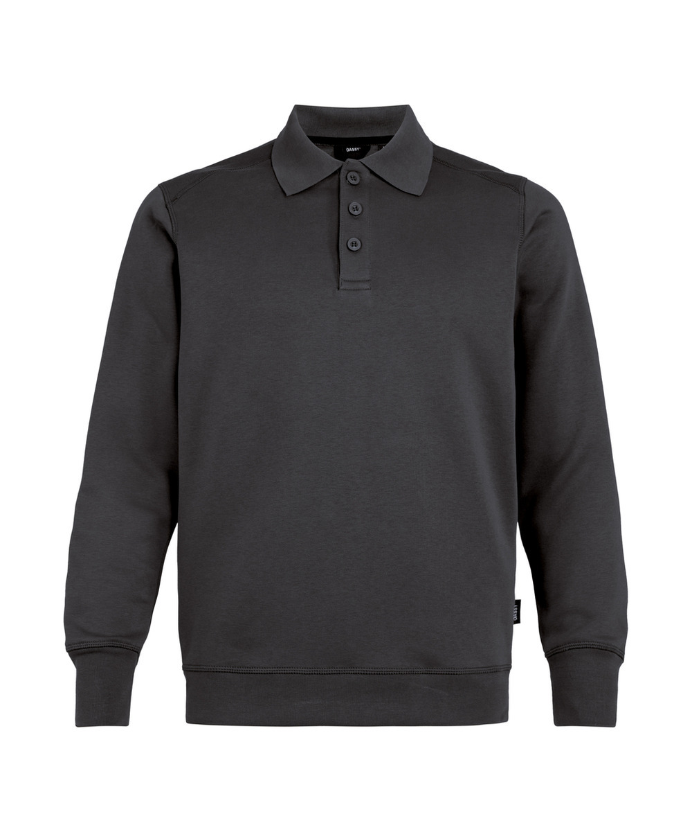 DASSY Lucid Polo-Sweatshirt 550002 – ANTHRAZITGRAU – front
