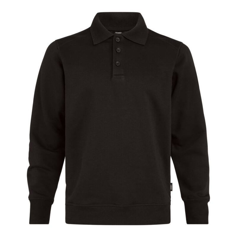 DASSY Lucid Polo-Sweatshirt 550002 – SCHWARZ – front