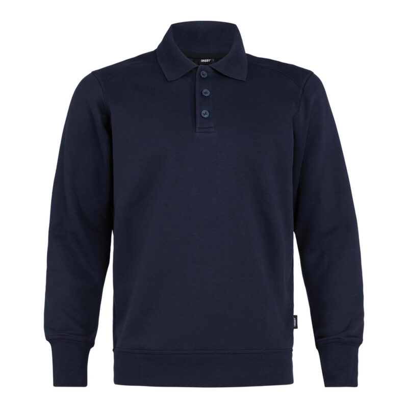 DASSY Lucid Polo-Sweatshirt 550002 – NACHTBLAU – front