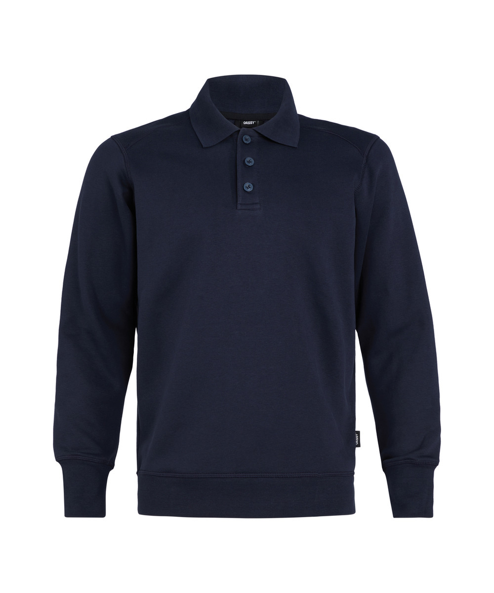 DASSY Lucid Polo-Sweatshirt 550002 – NACHTBLAU – front