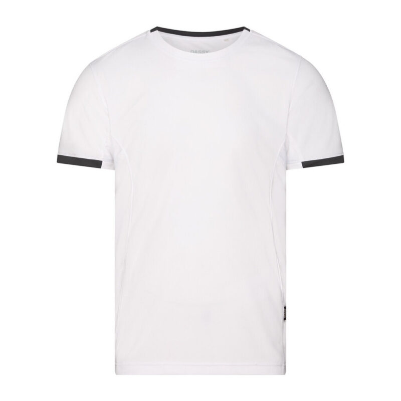 DASSY Nexus Next T-shirt 710078 – WEIß/ANTHRAZITGRAU – front