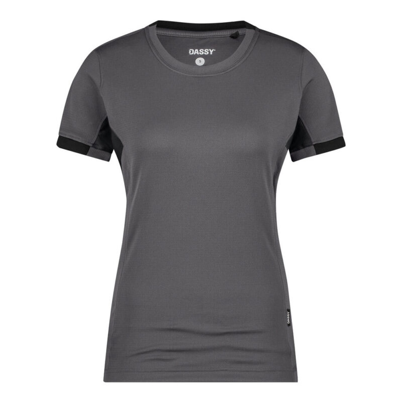DASSY Nexus Next Women T-shirt für Damen 710084 – ANTHRAZITGRAU/SCHWARZ – front