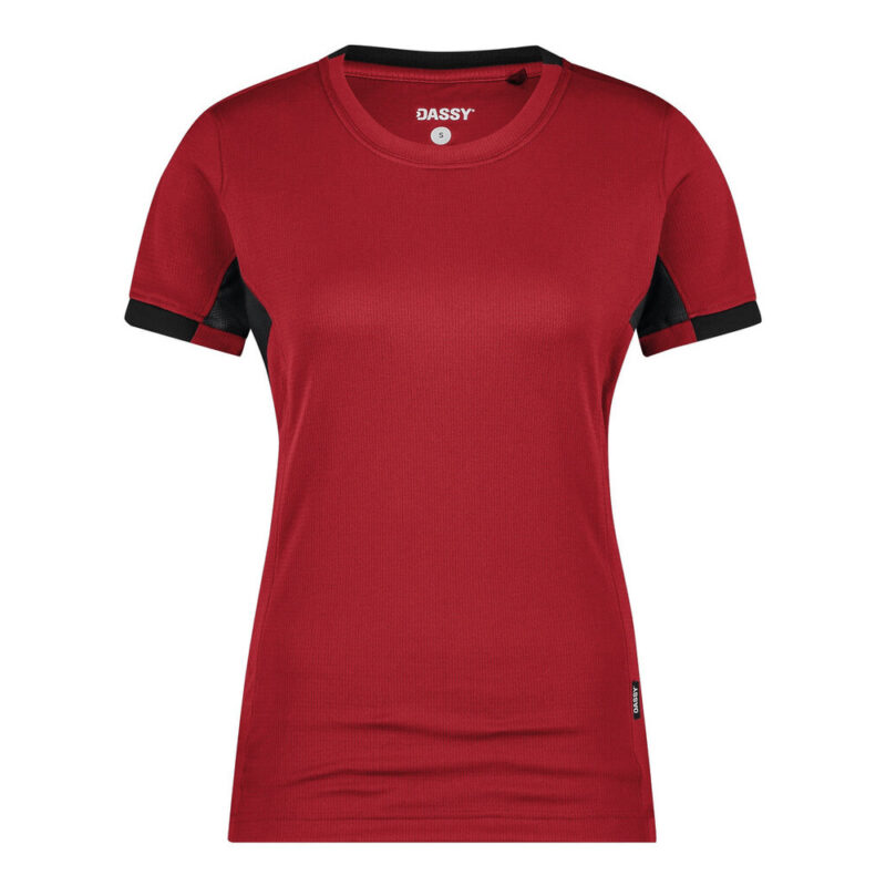 DASSY Nexus Next Women T-shirt für Damen 710084 – ROT/SCHWARZ – front