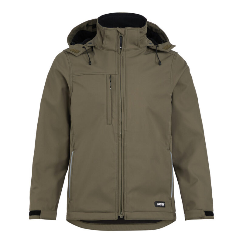DASSY Pure Softshell-jacke 300597 – KHAKIGRÜN – front
