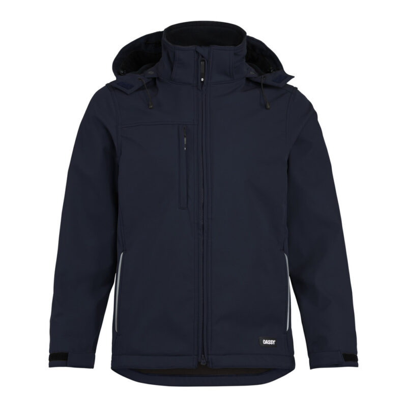 DASSY Pure Softshell-jacke 300597 – NACHTBLAU – front