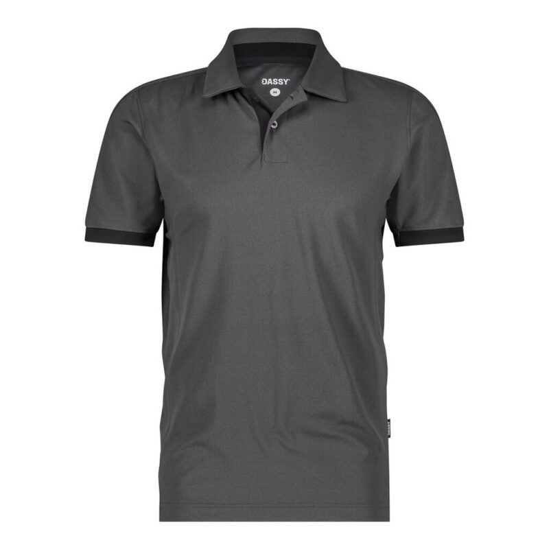 DASSY Traxion Next Poloshirt 710079 – ANTHRAZITGRAU/SCHWARZ – front