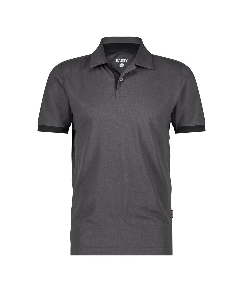 DASSY Traxion Next Poloshirt 710079 – ANTHRAZITGRAU/SCHWARZ – front