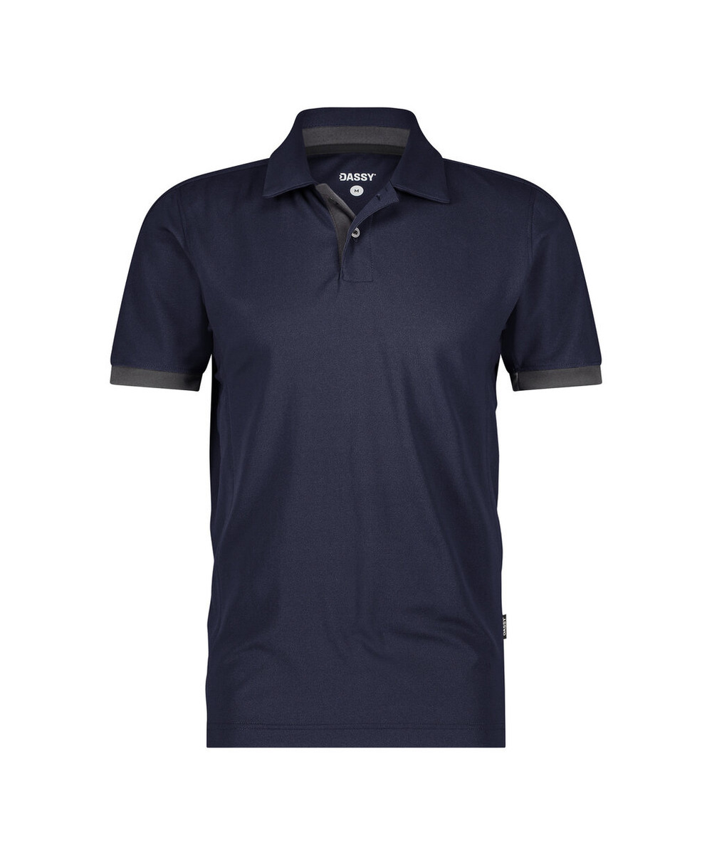DASSY Traxion Next Poloshirt 710079 – NACHTBLAU/ANTHRAZITGRAU – front