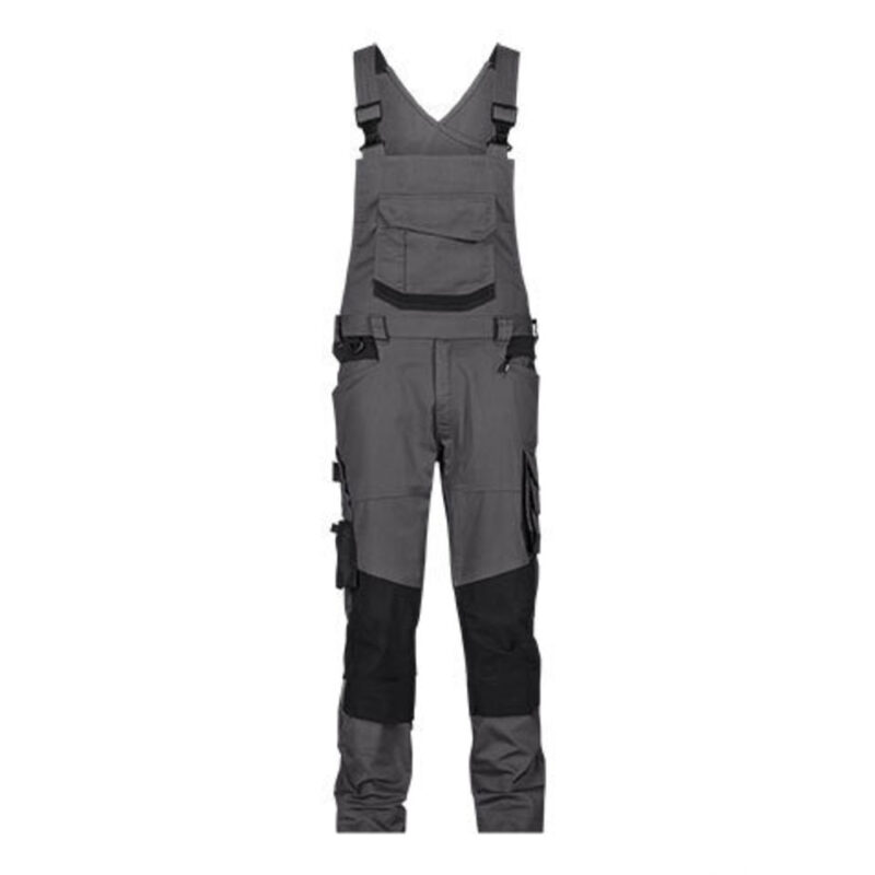 DASSY Tronix Next Stretch-Arbeitslatzhose mit Kniepolstertaschen 400169 – ANTHRAZITGRAU/SCHWARZ – front