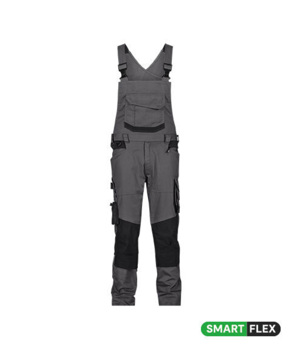 DASSY Tronix Next Stretch-Arbeitslatzhose mit Kniepolstertaschen 400169 – ANTHRAZITGRAU/SCHWARZ – front