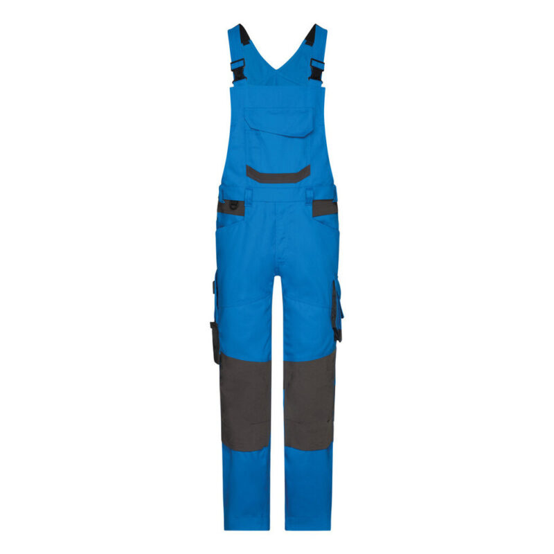 DASSY Tronix Next Stretch-Arbeitslatzhose mit Kniepolstertaschen 400169 – AZURBLAU/ANTHRAZITGRAU – front