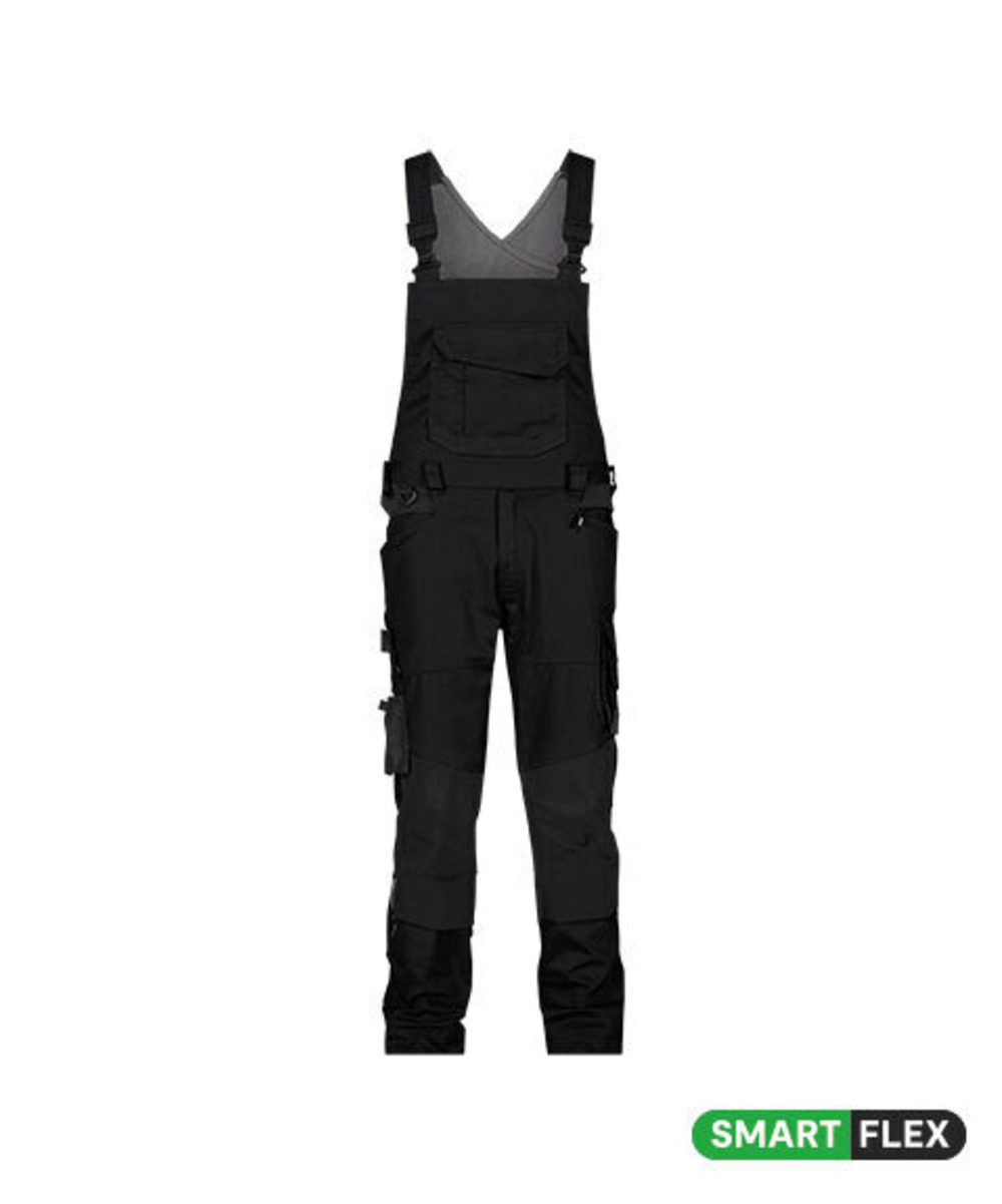DASSY Tronix Next Stretch-Arbeitslatzhose mit Kniepolstertaschen 400169 – SCHWARZ – front