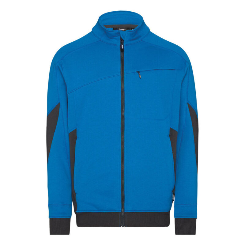 DASSY Velox Next Sweatshirt 300570 – AZURBLAU/ANTHRAZITGRAU – front