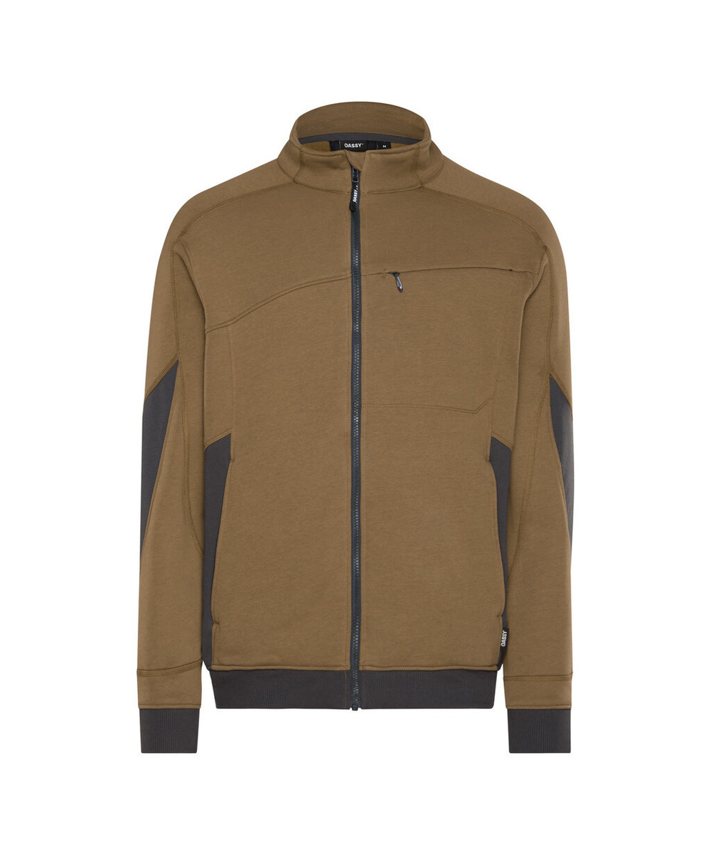 DASSY Velox Next Sweatshirt 300570 – LEHMBRAUN/ANTHRAZITGRAU – front