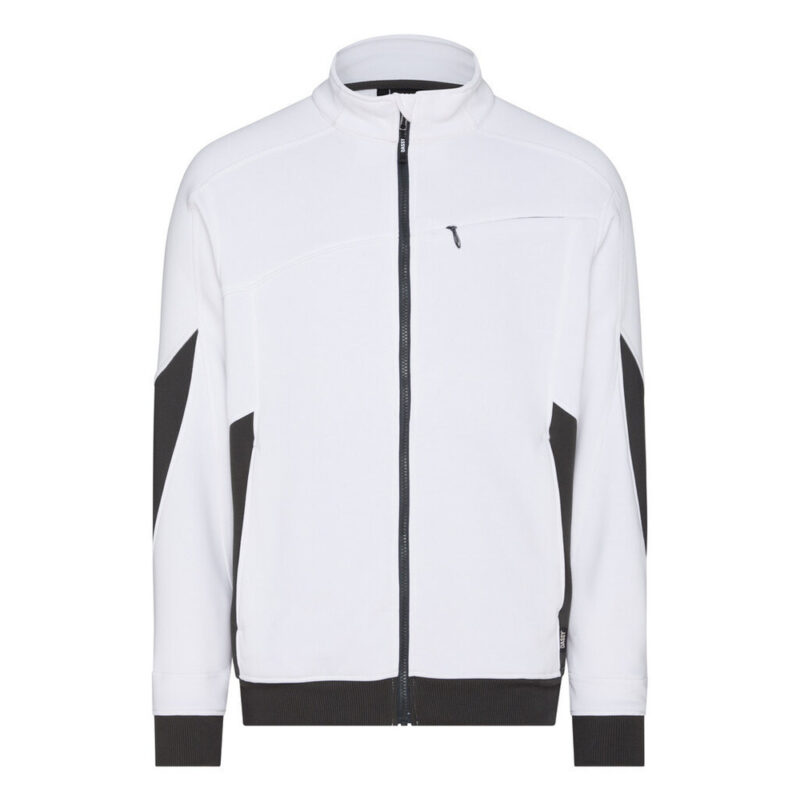 DASSY Velox Next Sweatshirt 300570 – WEIß/ANTHRAZITGRAU – front