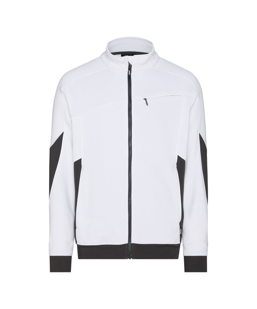 DASSY Velox Next Sweatshirt 300570 – WEIß/ANTHRAZITGRAU – front