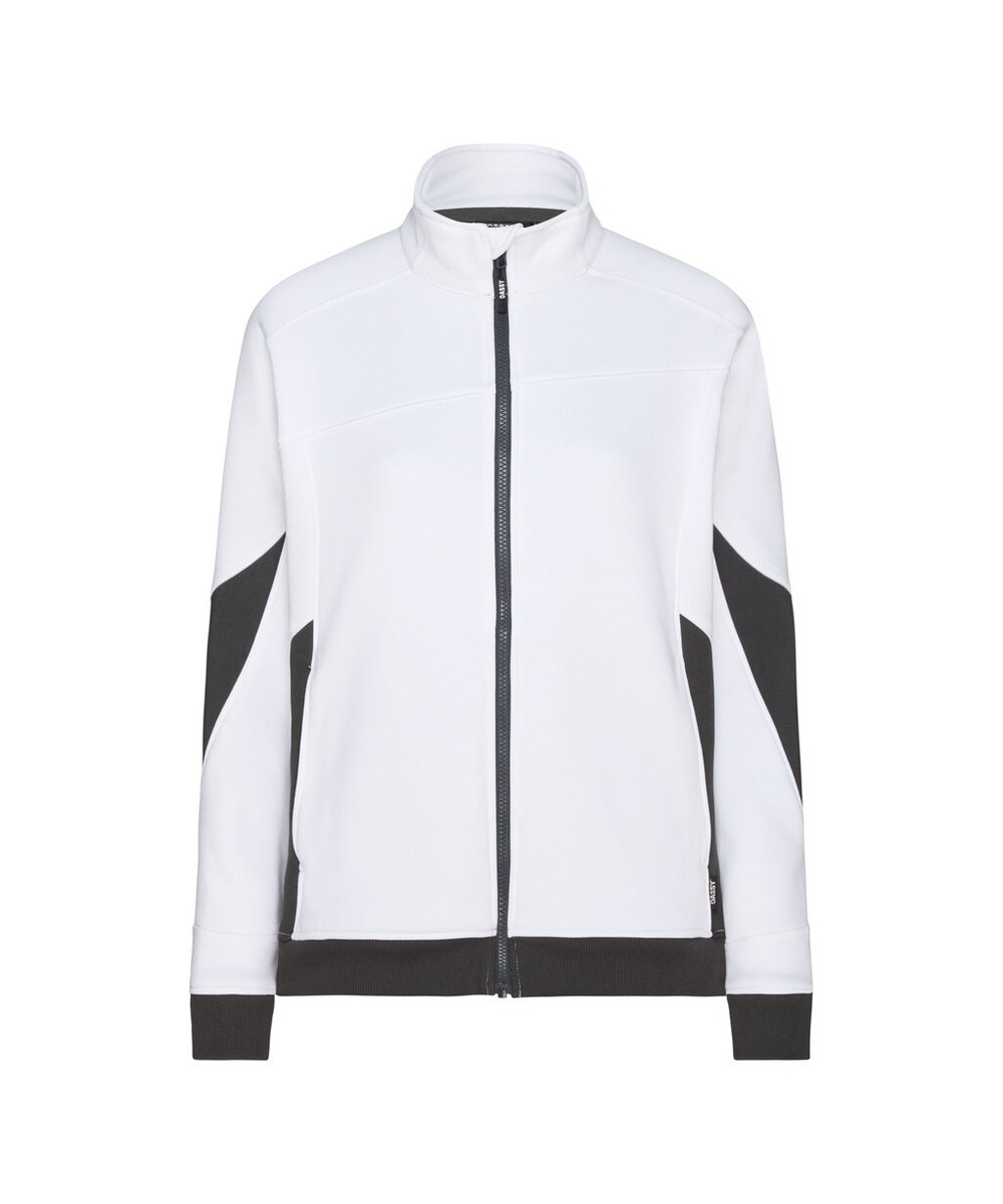 DASSY Velox Next Women Sweatshirt für Damen 300582 – WEIß/ANTHRAZITGRAU – front