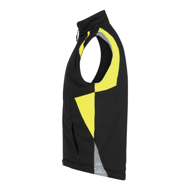 DASSY Callao Arbeitsweste 350141 – SCHWARZ/NEONGELB – side