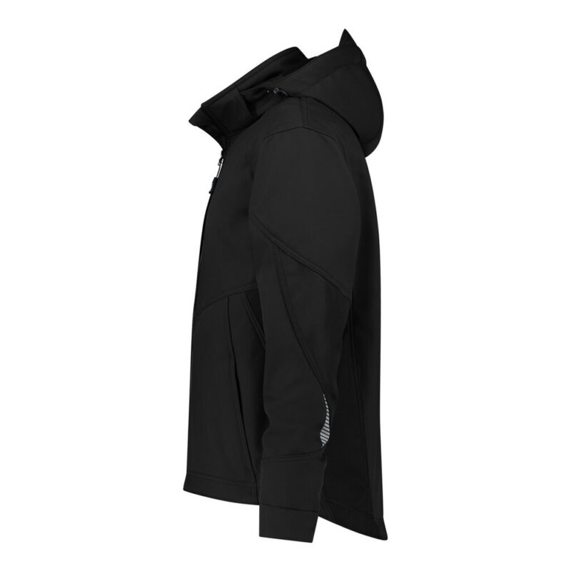 DASSY Gravity Next Softshell-Jacke 300574 – SCHWARZ – side