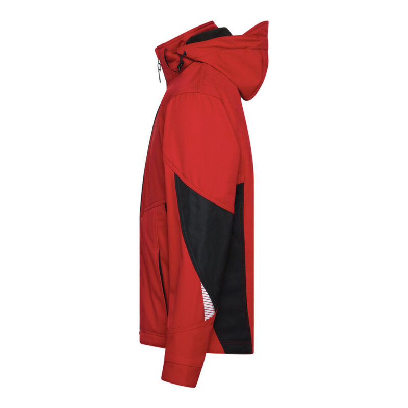 DASSY Gravity Next Softshell-Jacke 300574 – ROT/SCHWARZ – side