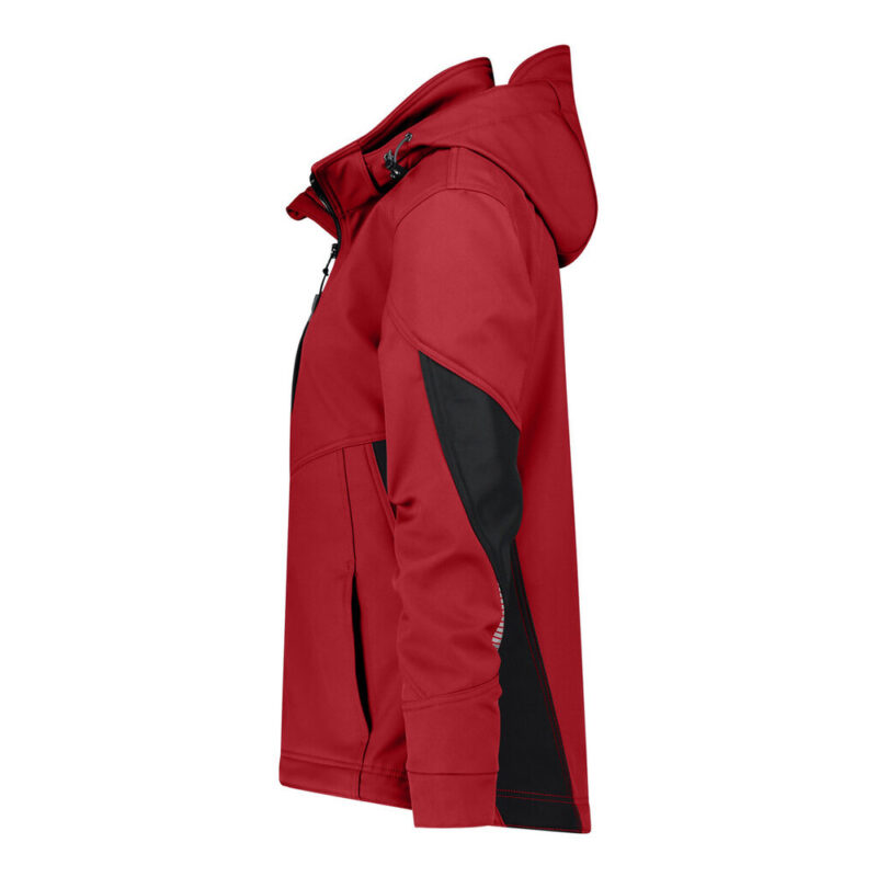 DASSY Gravity Next Women Softshell-Jacke für Damen 300581 – ROT/SCHWARZ – side