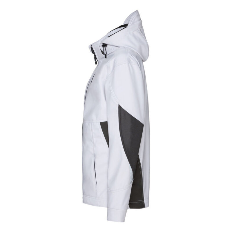 DASSY Gravity Next Women Softshell-Jacke für Damen 300581 – WEIß/ANTHRAZITGRAU – side