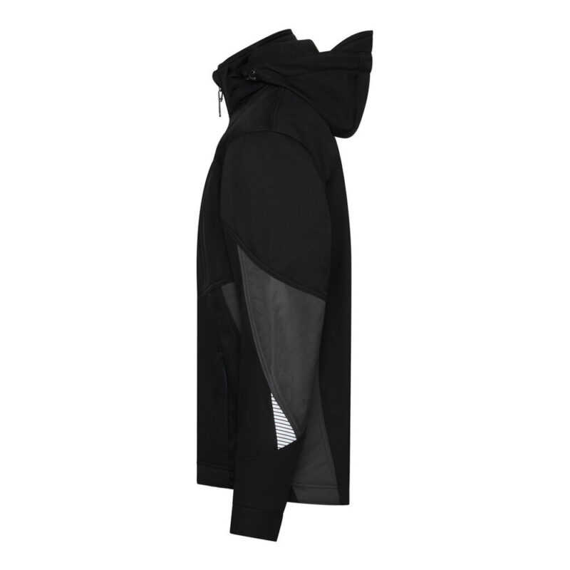 DASSY Gravity Next Softshell-Jacke 300574 – SCHWARZ/ANTHRAZITGRAU – side