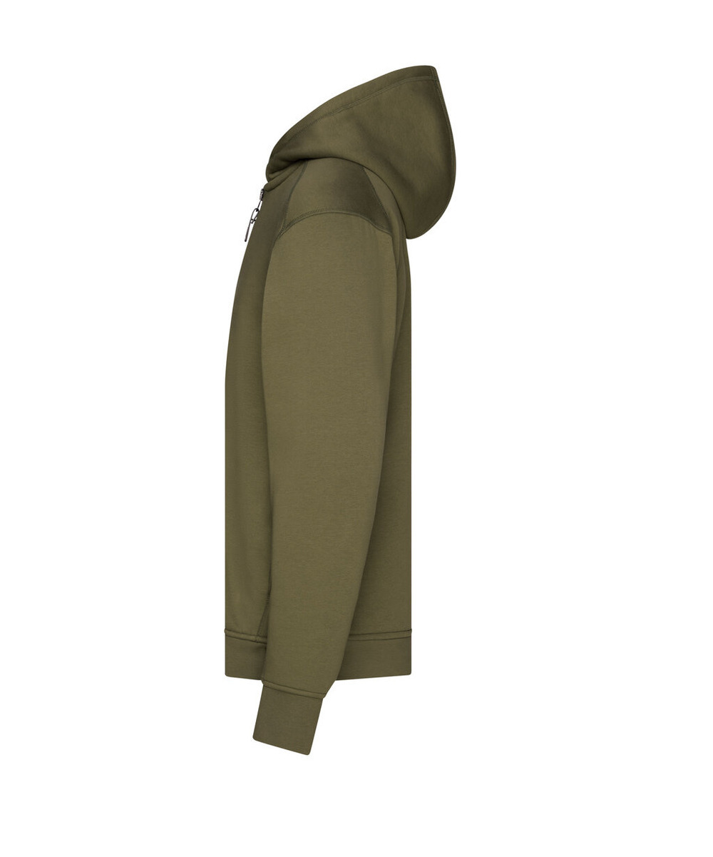 DASSY Grid Kapuzensweatshirt 300590 – KHAKIGRÜN – side