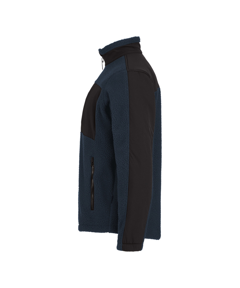 DASSY Haven Pile Jacke 550005 – NACHTBLAU/SCHWARZ – side