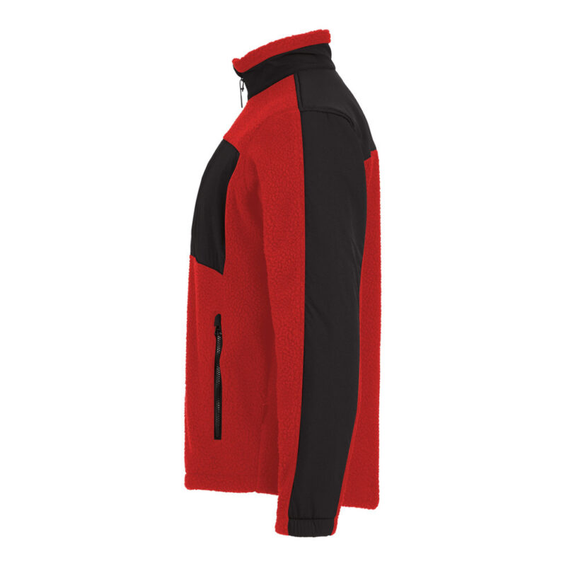 DASSY Haven Pile Jacke 550005 – ROT/SCHWARZ – side