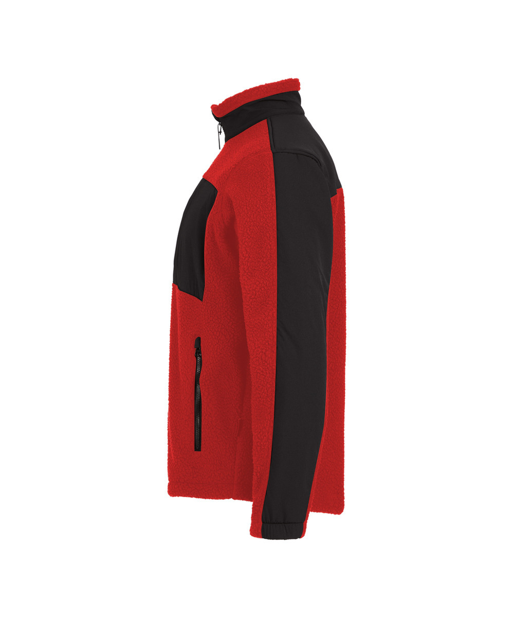 DASSY Haven Pile Jacke 550005 – ROT/SCHWARZ – side