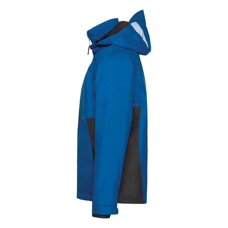 DASSY Hyper Next Wasser- und winddichte Arbeitsjacke 300577 – AZURBLAU/ANTHRAZITGRAU – side
