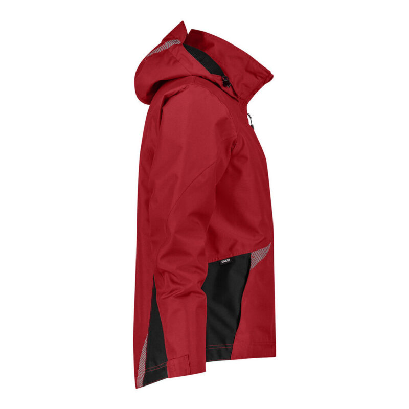 DASSY Hyper Next Wasser- und winddichte Arbeitsjacke 300577 – ROT/SCHWARZ – side