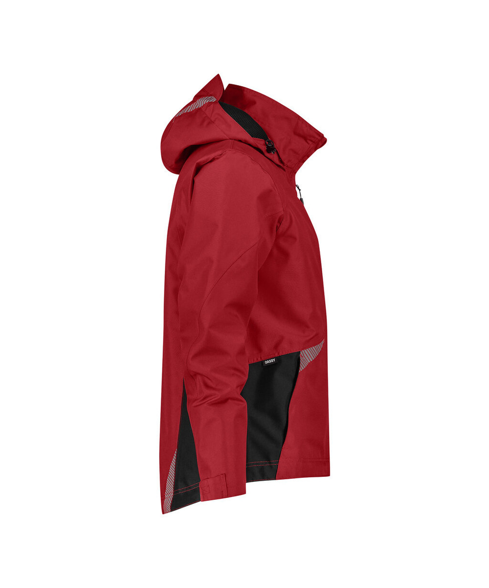DASSY Hyper Next Wasser- und winddichte Arbeitsjacke 300577 – ROT/SCHWARZ – side