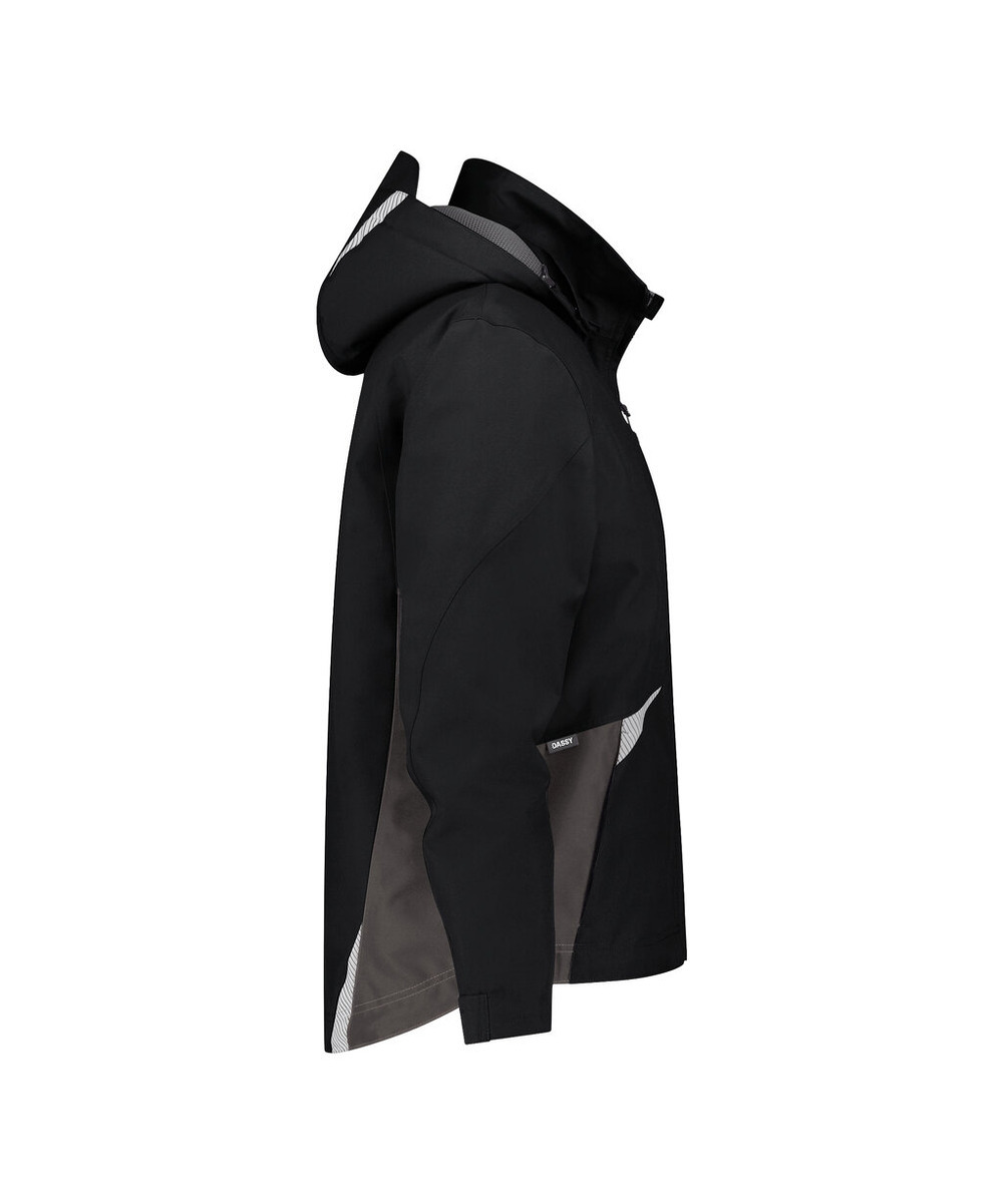 DASSY Hyper Next Wasser- und winddichte Arbeitsjacke 300577 – SCHWARZ/ANTHRAZITGRAU – side