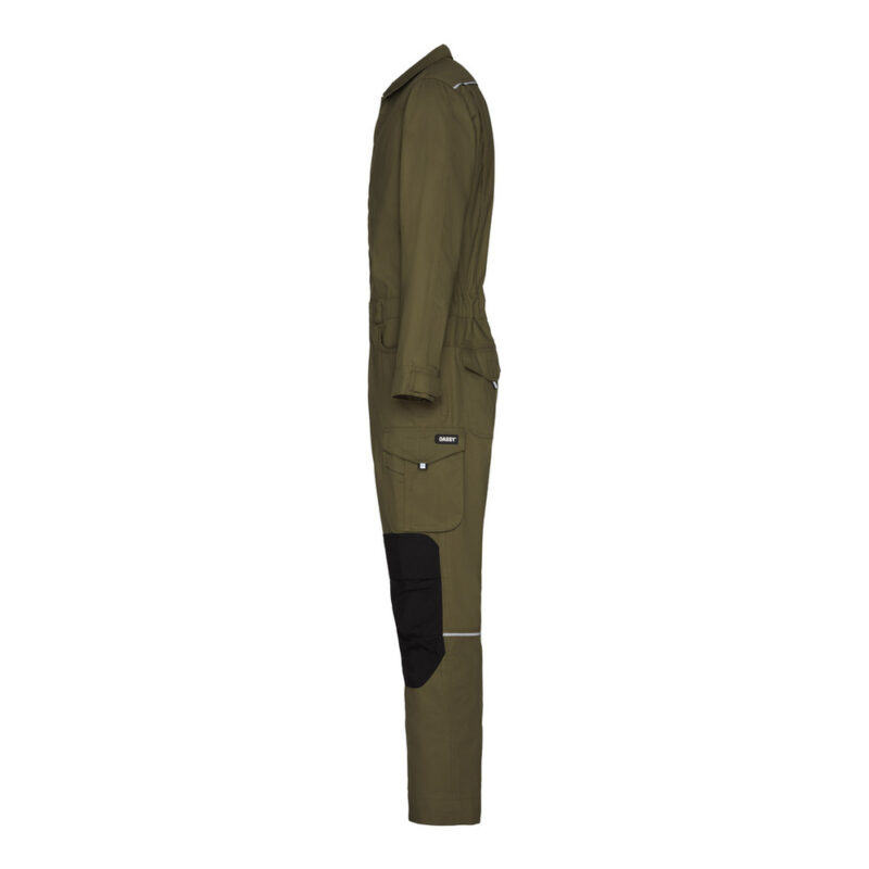 DASSY Moneo Overall mit Kniepolstertaschen 100416 – KAKIGRÜN/SCHWARZ – side