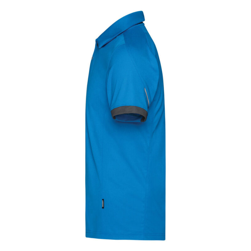 DASSY Traxion Next Poloshirt 710079 – AZURBLAU/ANTHRAZITGRAU – side