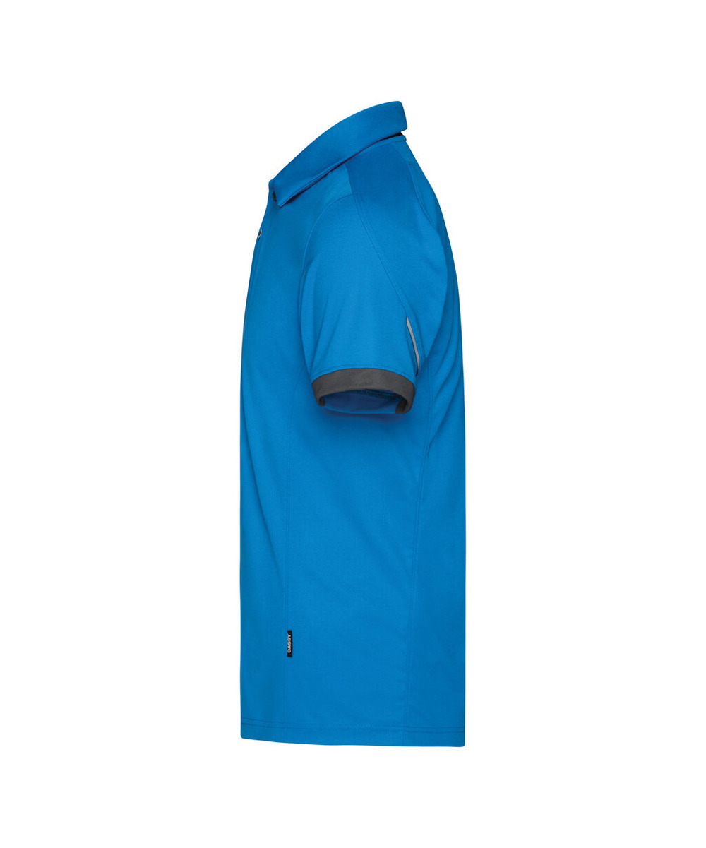DASSY Traxion Next Poloshirt 710079 – AZURBLAU/ANTHRAZITGRAU – side