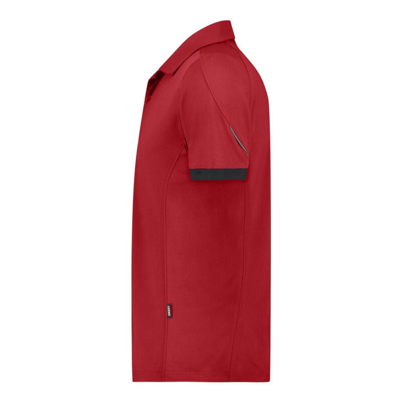 DASSY Traxion Next Poloshirt 710079 – ROT/SCHWARZ – side