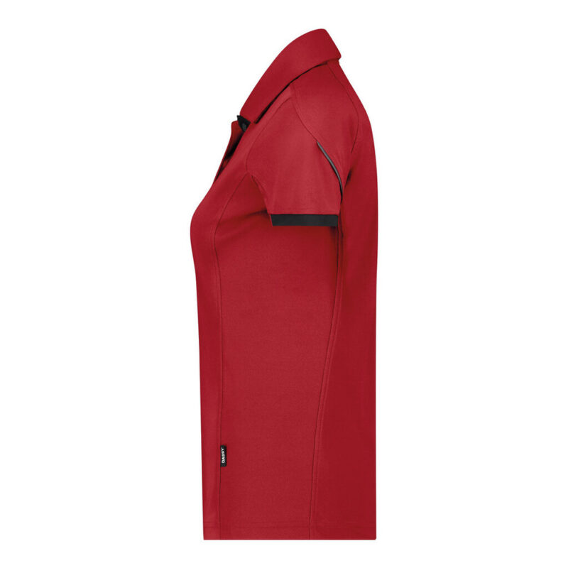 DASSY Traxion Next Women Poloshirt für Damen 710085 – ROT/SCHWARZ – side