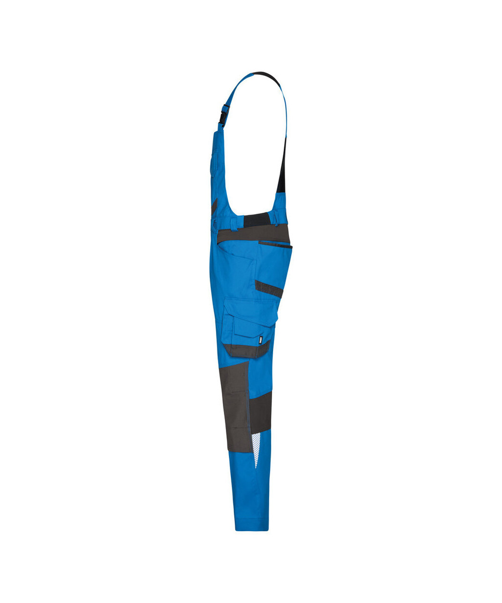 DASSY Tronix Next Stretch-Arbeitslatzhose mit Kniepolstertaschen 400169 – AZURBLAU/ANTHRAZITGRAU – side