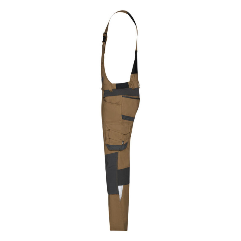 DASSY Tronix Next Stretch-Arbeitslatzhose mit Kniepolstertaschen 400169 – LEHMBRAUN/ANTHRAZITGRAU – side