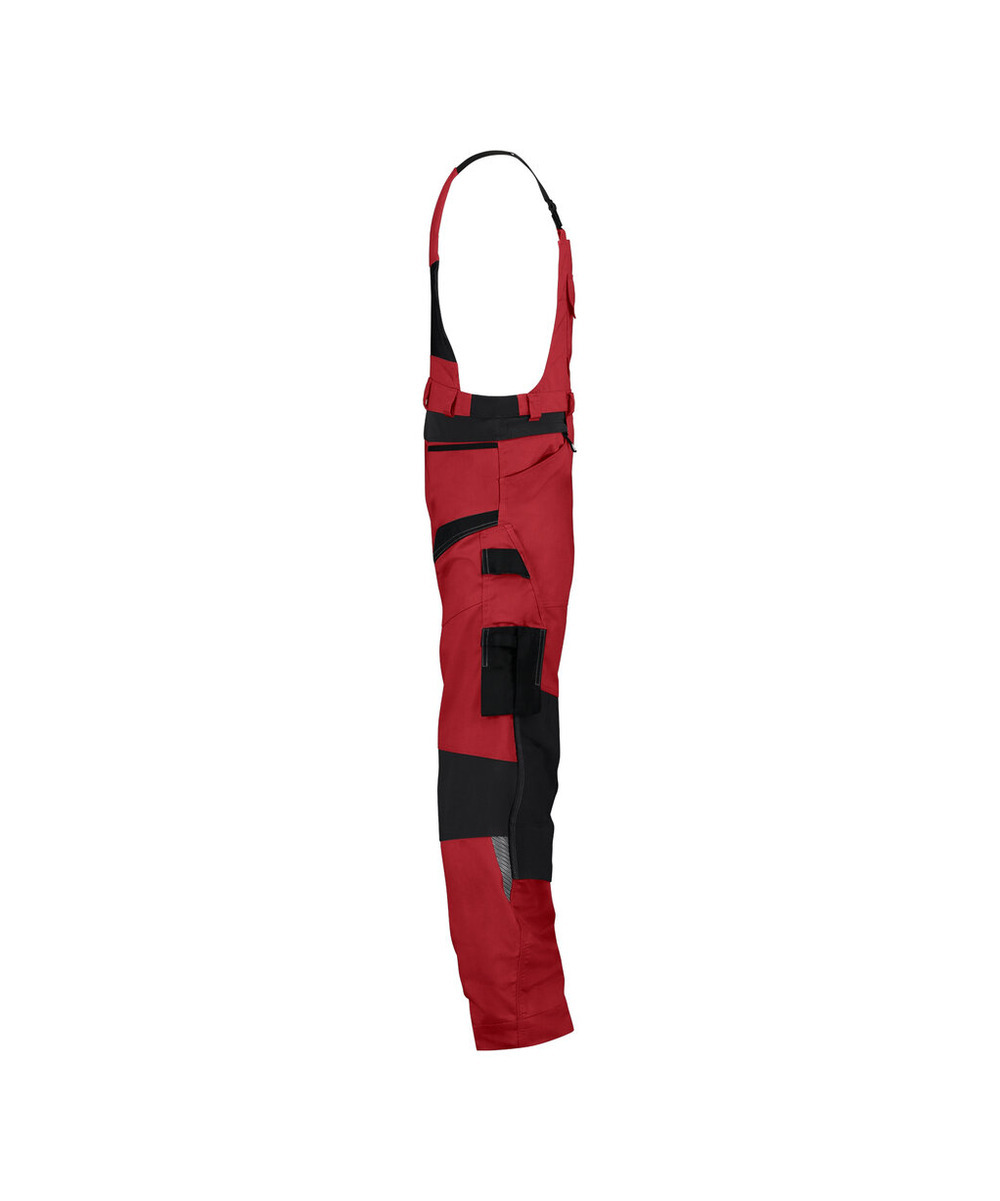 DASSY Tronix Next Stretch-Arbeitslatzhose mit Kniepolstertaschen 400169 – ROT/SCHWARZ – side