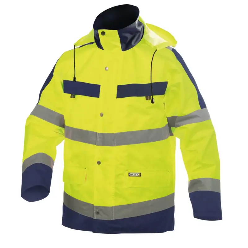 dassy atlantis parka neongelb dunkelblau