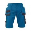 bionic shorts with holster pockets azure blue anthracite grey front