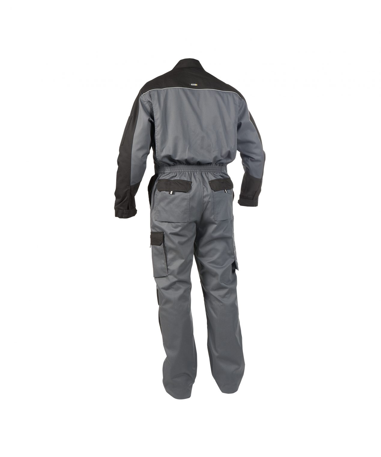 cannes two tone overall with knee pockets cement grey black back